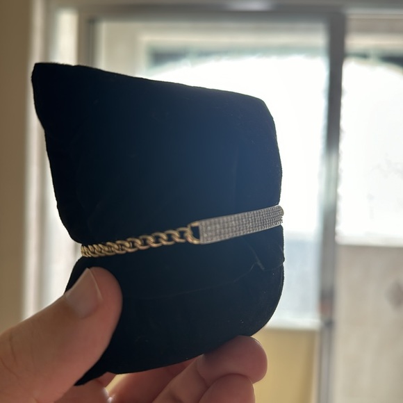 Pavè Diamond 14k ID Bracelet - Picture 3 of 7